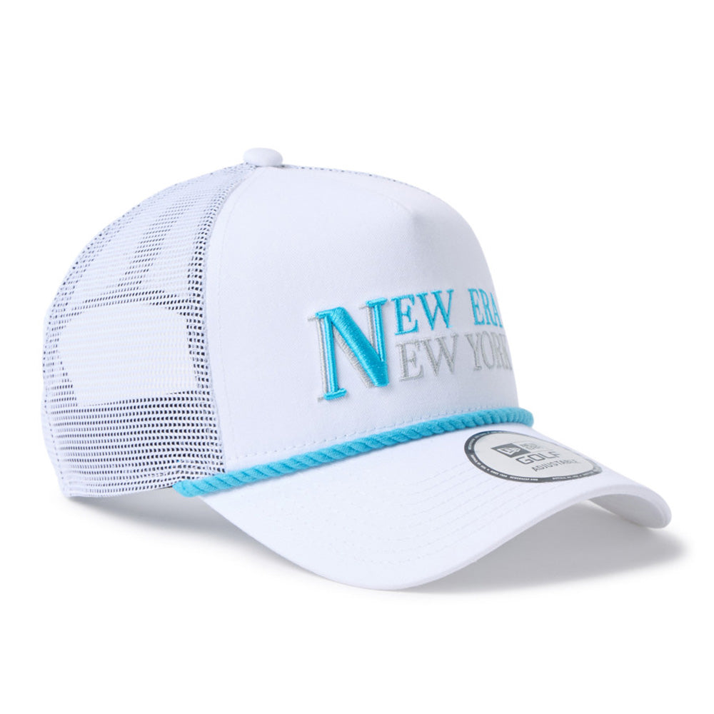 New Era Wordmark Golf White Rope 9FORTY A-Frame Adjustable Cap