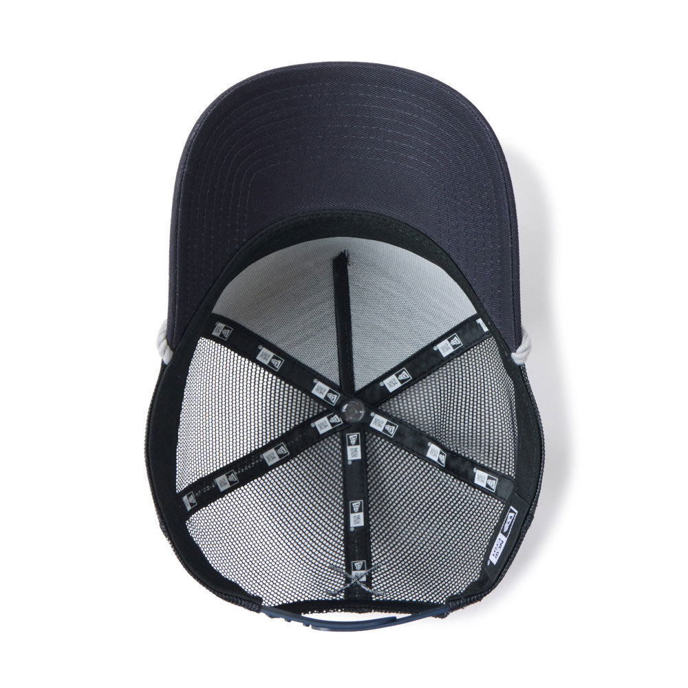 New Era Wordmark Golf Navy Rope 9FORTY A-Frame Trucker Adjustable Cap