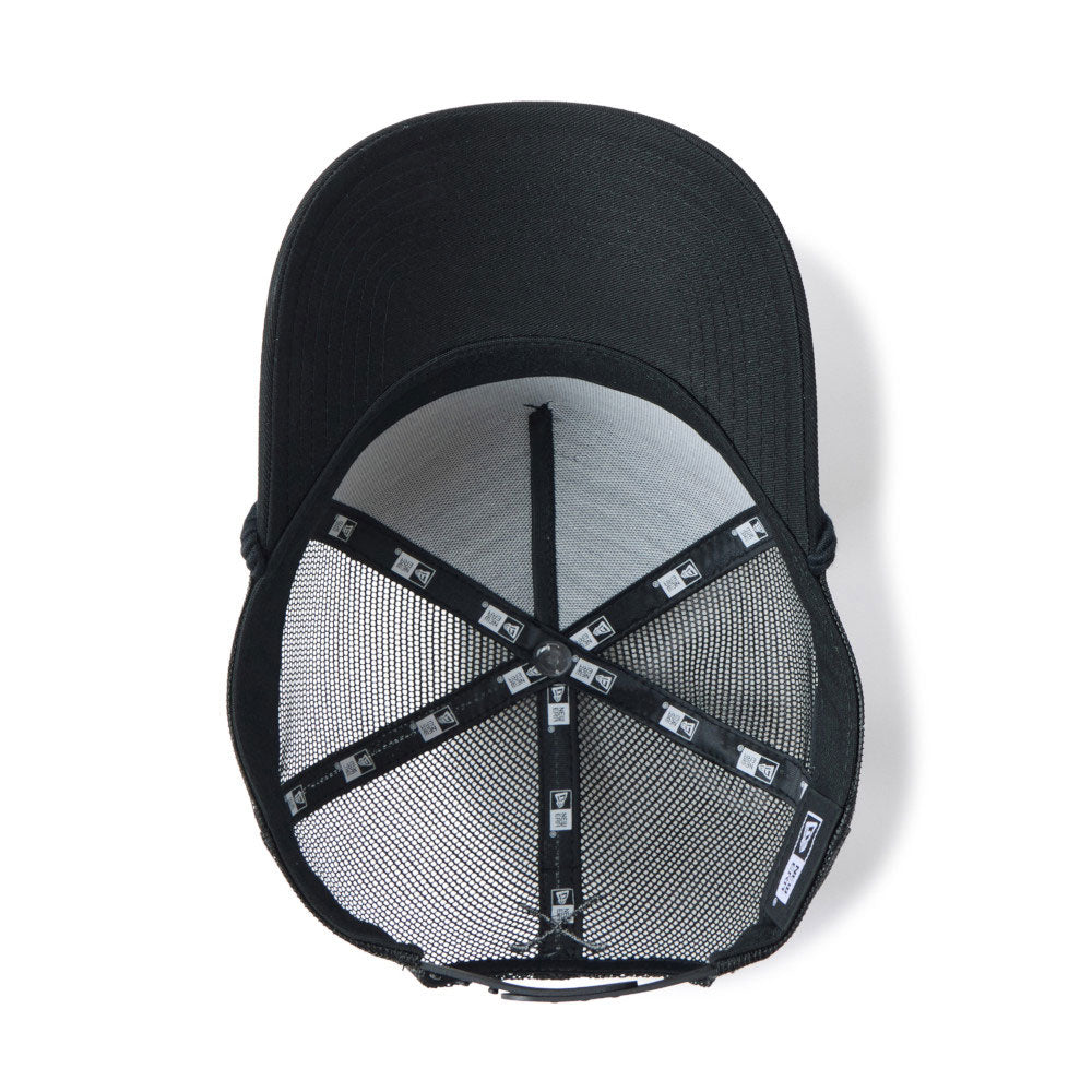 New Era Wordmark Golf Black Rope 9FORTY A-Frame Trucker Adjustable Cap