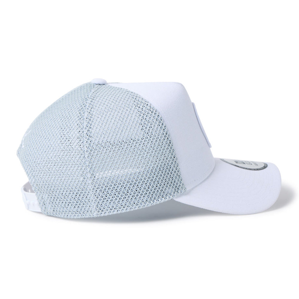 New Era Golf Double Mesh White Grey 9FORTY A-Frame Adjustable Cap