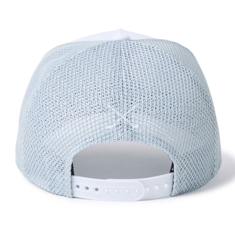 New Era Golf Double Mesh White Grey 9FORTY A-Frame Adjustable Cap