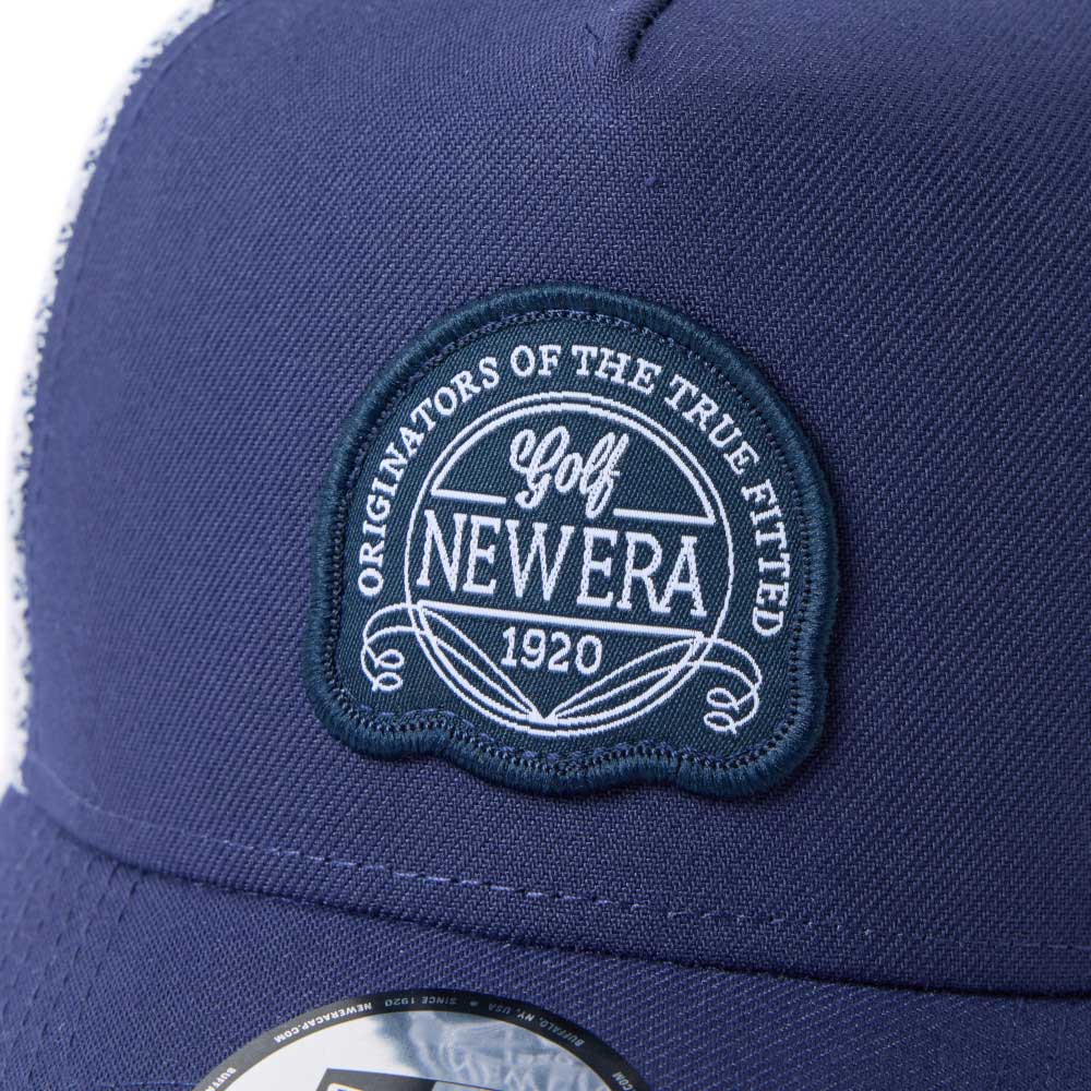 New Era Golf Double Mesh Navy White 9FORTY A-Frame Adjustable Cap