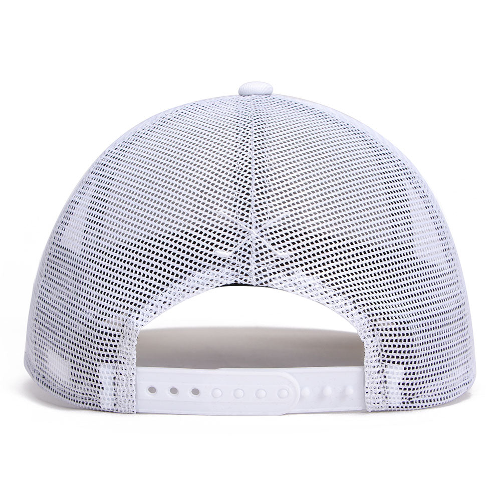 New Era Golf Circle Patch White 9FORTY A-Frame Snapback Cap