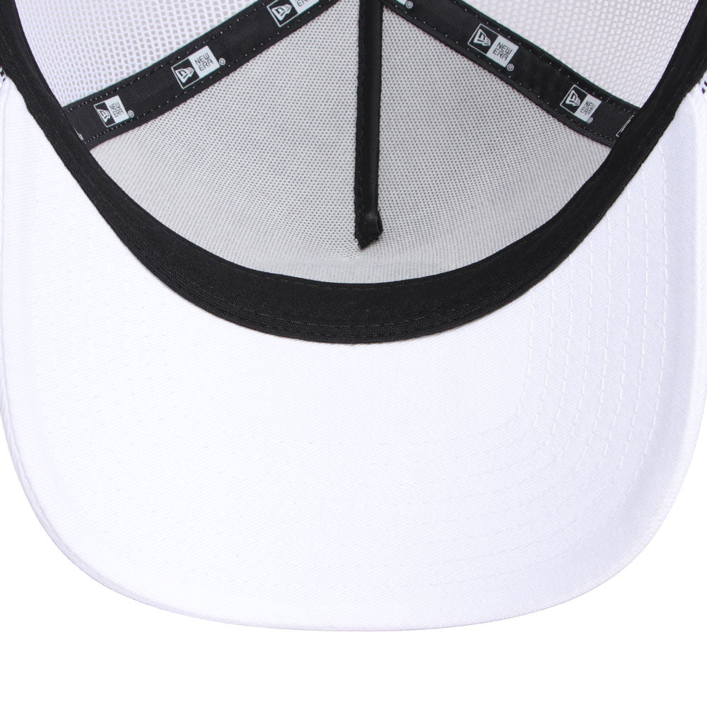 New Era Golf Circle Patch White 9FORTY A-Frame Snapback Cap