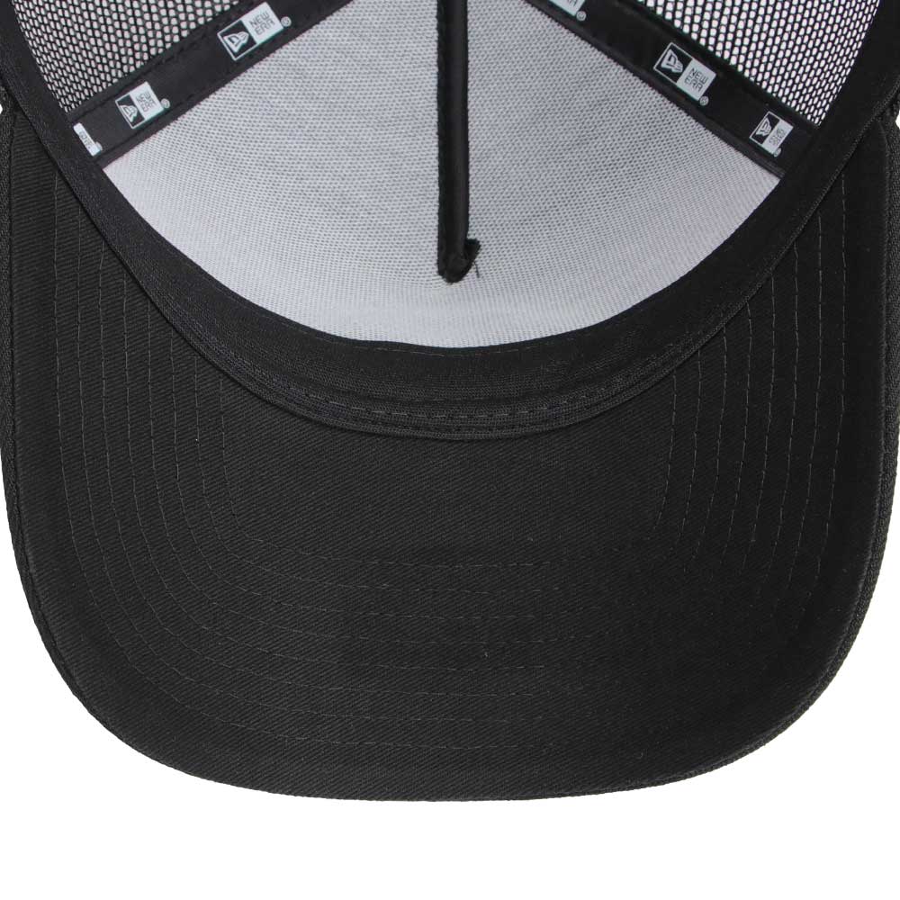 New Era Golf Circle Patch Black 9FORTY A-Frame Snapback Cap