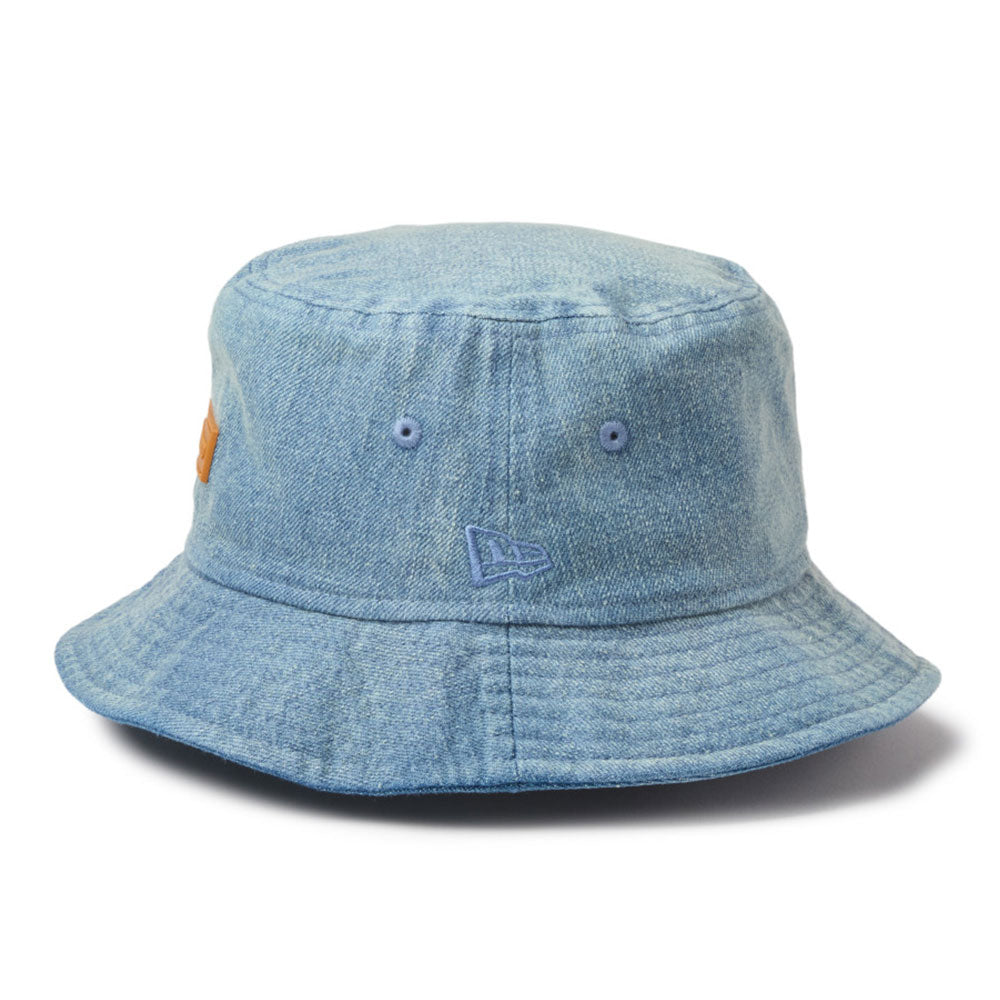 1920 Patch Washed Denim Bucket Hat