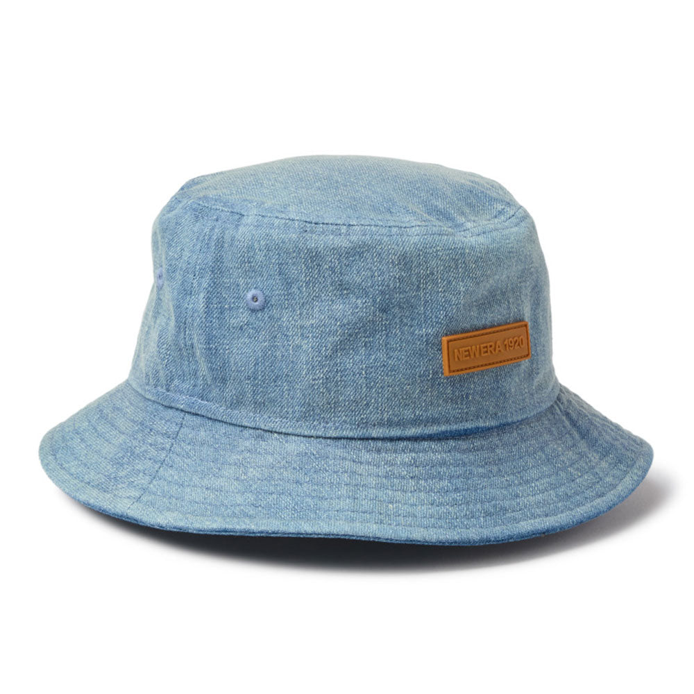 1920 Patch Washed Denim Bucket Hat