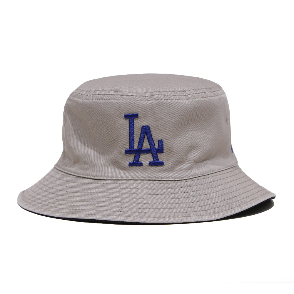 New Era Los Angeles Dodgers Reversible Black Pebble Bucket Hat