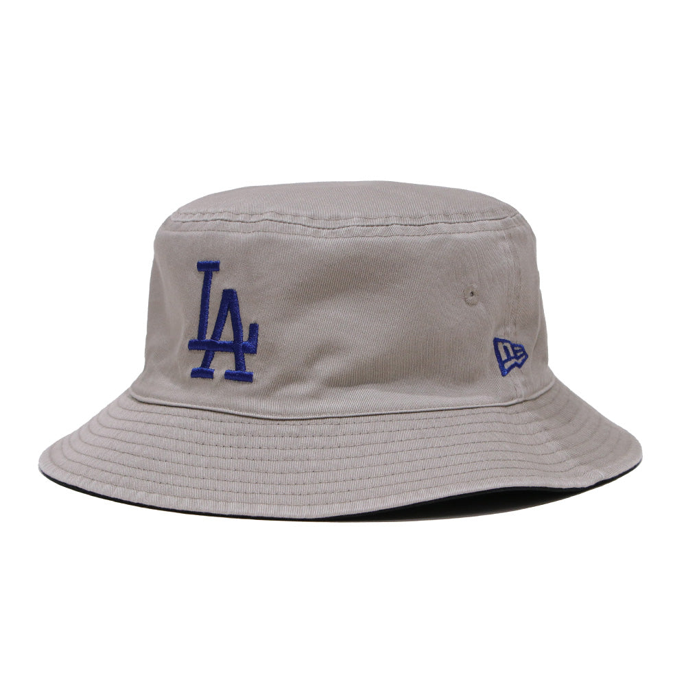 New Era Los Angeles Dodgers Reversible Black Pebble Bucket Hat