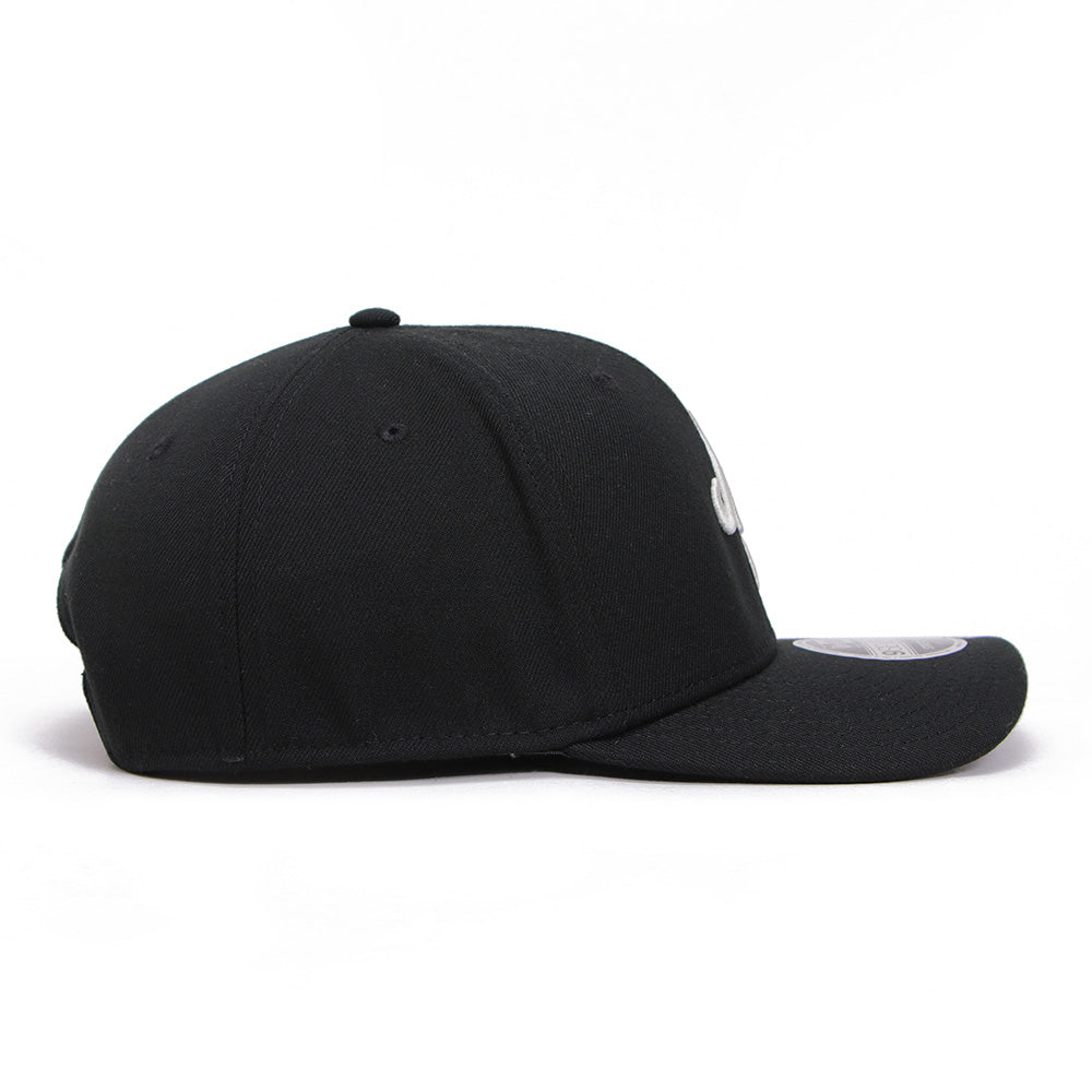 New Era NE Script Black 9SEVENTY Stretch Snapback Cap