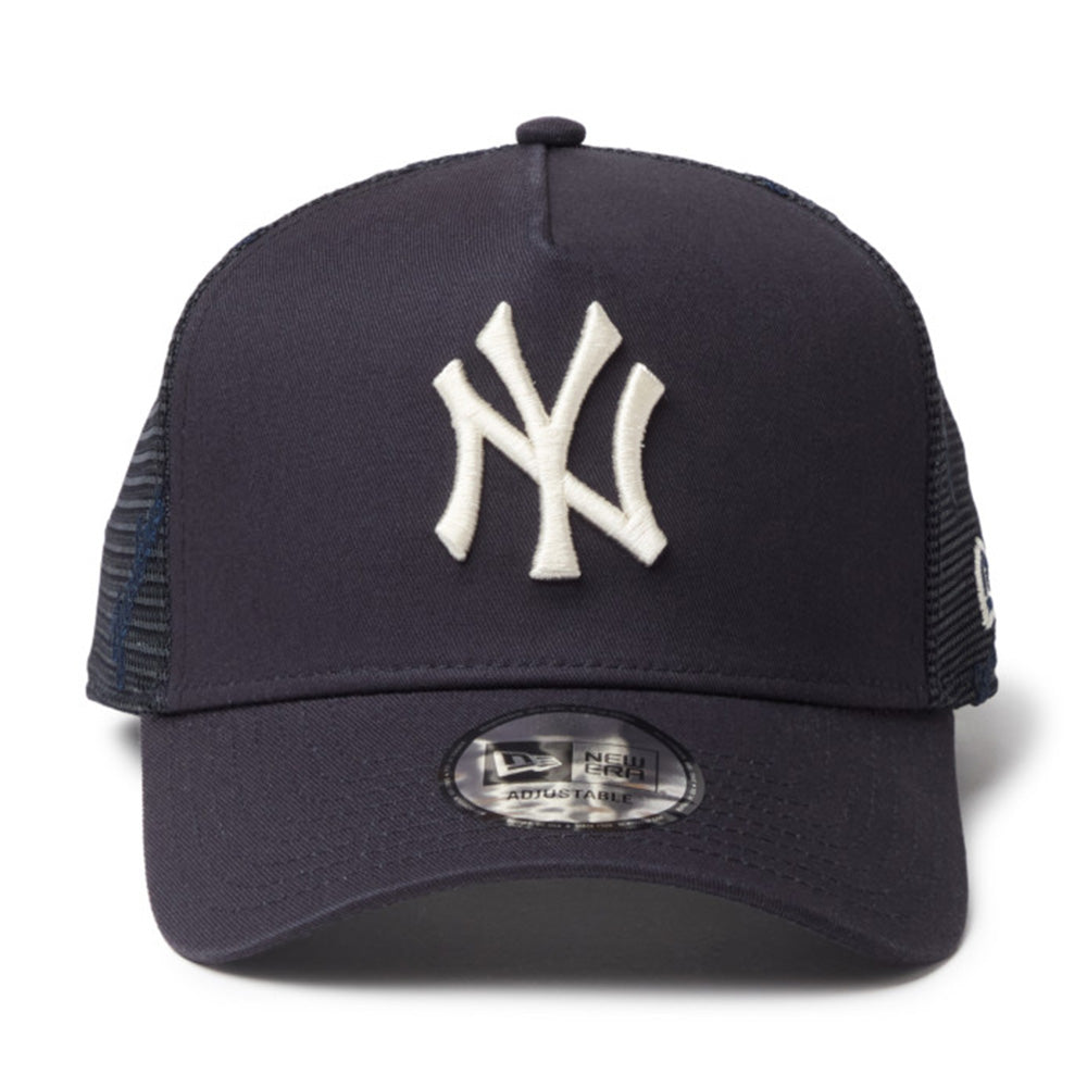 New Era New York Yankees EMB Mesh Navy 9FORTY A-Frame Adjustable Cap