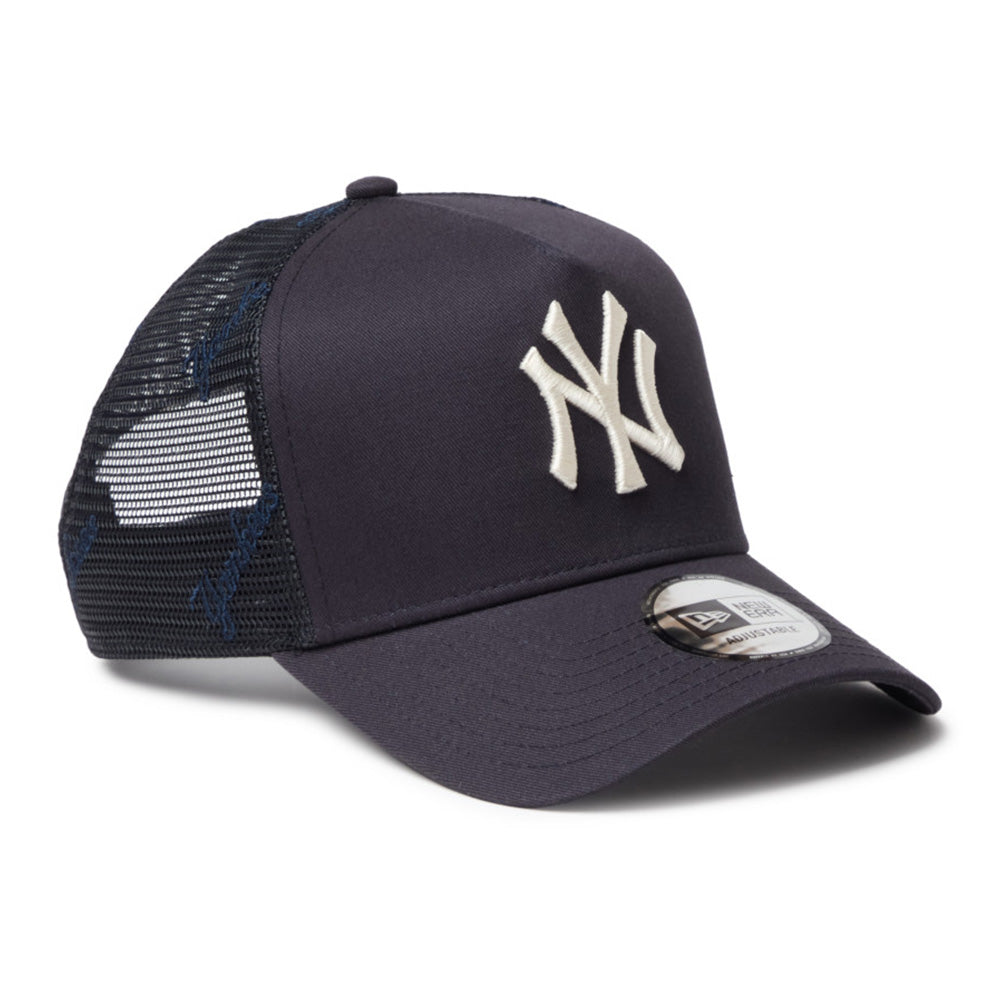New Era New York Yankees EMB Mesh Navy 9FORTY A-Frame Adjustable Cap