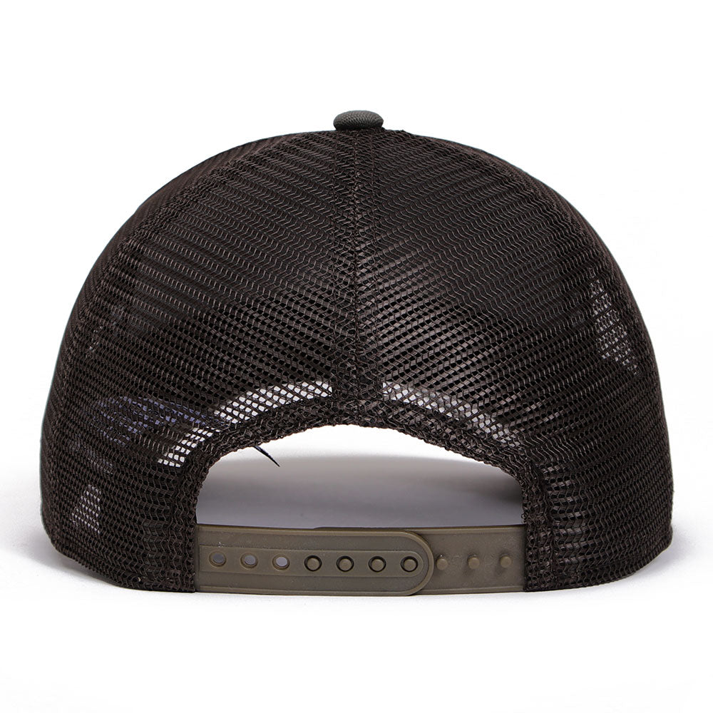 New Era Wordmark Logo Duck Canvas Moss 9FORTY A-Frame Trucker Adjustable Cap
