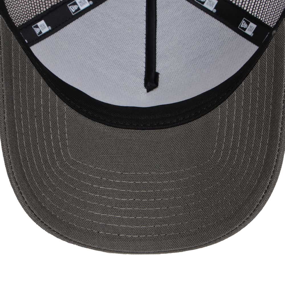 New Era Wordmark Logo Duck Canvas Moss 9FORTY A-Frame Trucker Adjustable Cap