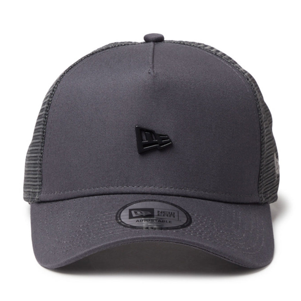 New Era Metal Flag Graphite 9FORTY A-Frame Trucker Adjustable Cap
