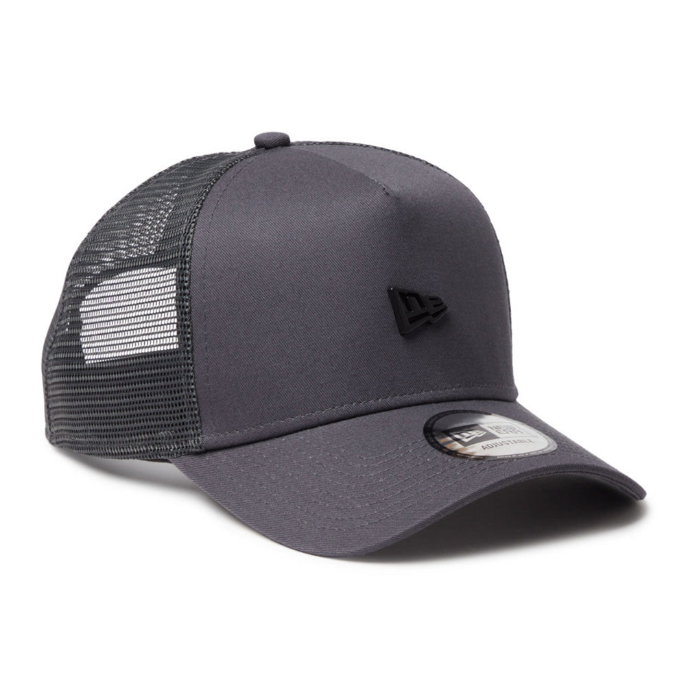 New Era Metal Flag Graphite 9FORTY A-Frame Trucker Adjustable Cap