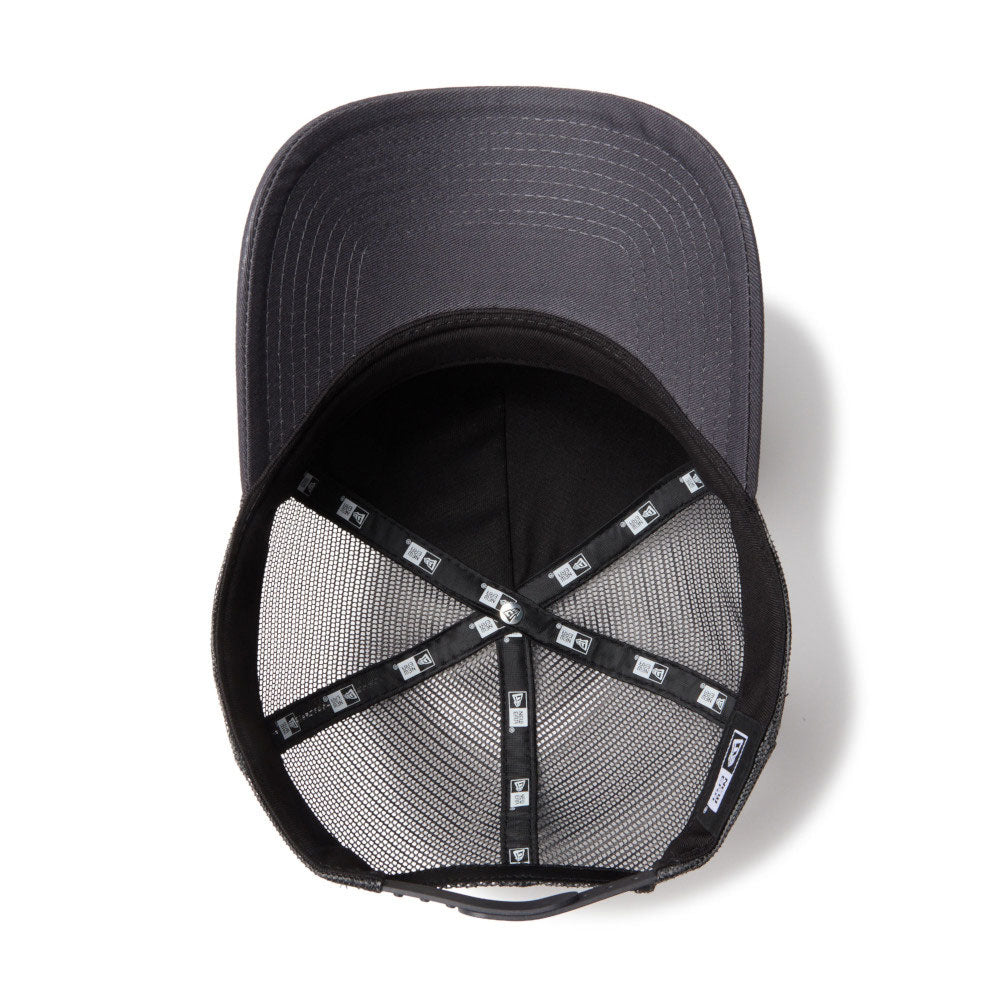 New Era Metal Flag Graphite 9FORTY A-Frame Trucker Adjustable Cap