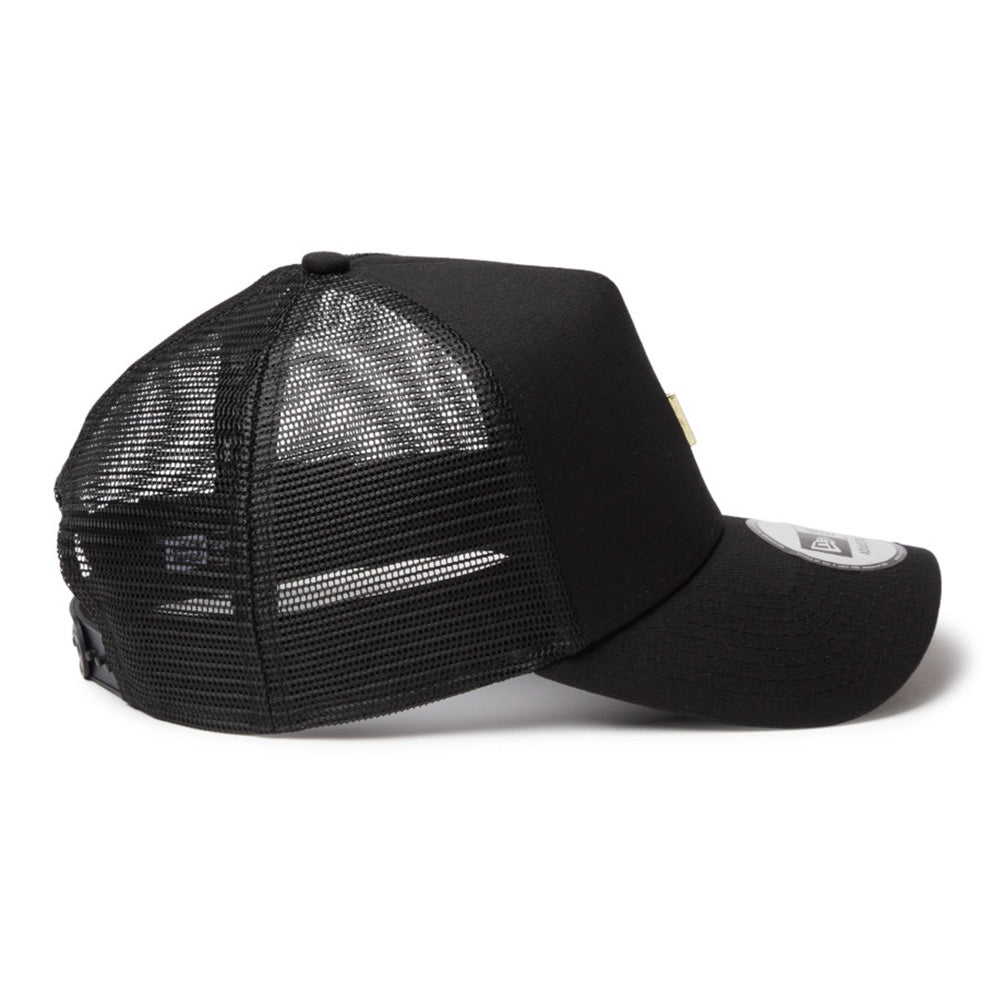 New Era Metal Flag Black 9FORTY A-Frame Trucker Adjustable Cap