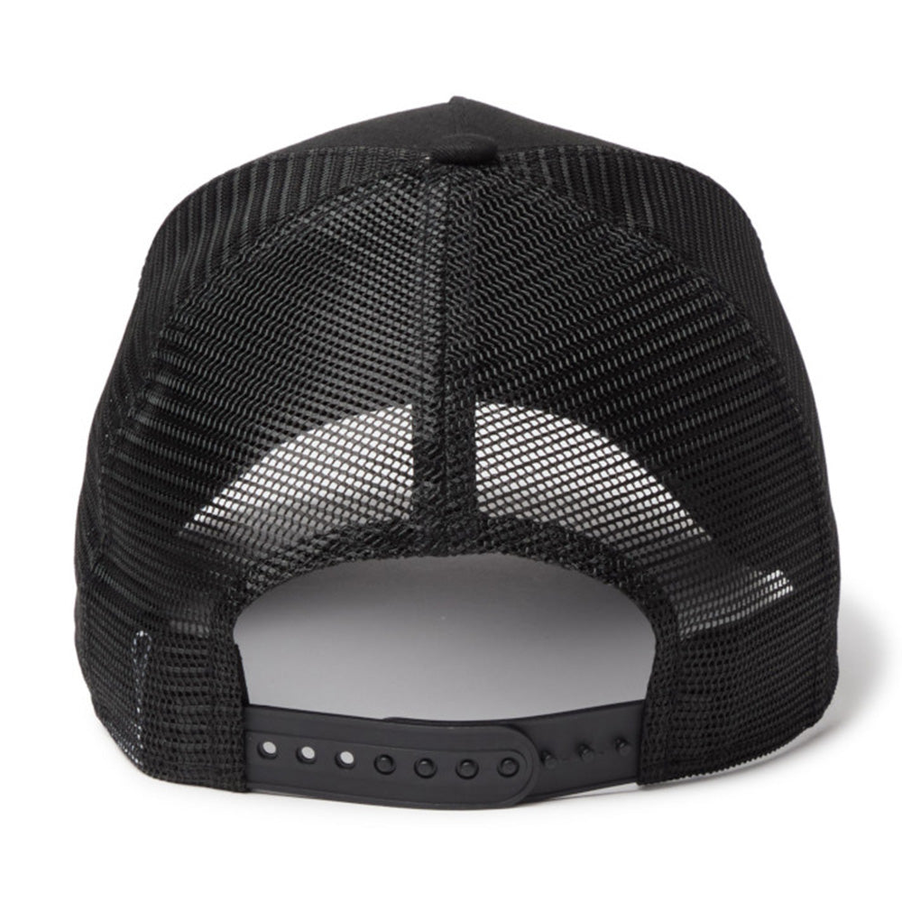 New Era Metal Flag Black 9FORTY A-Frame Trucker Adjustable Cap