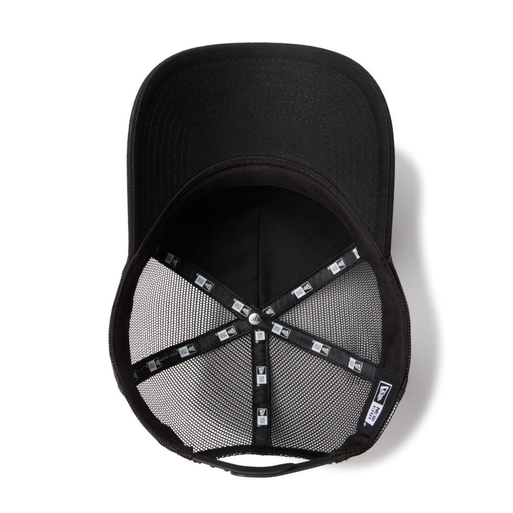 New Era Metal Flag Black 9FORTY A-Frame Trucker Adjustable Cap
