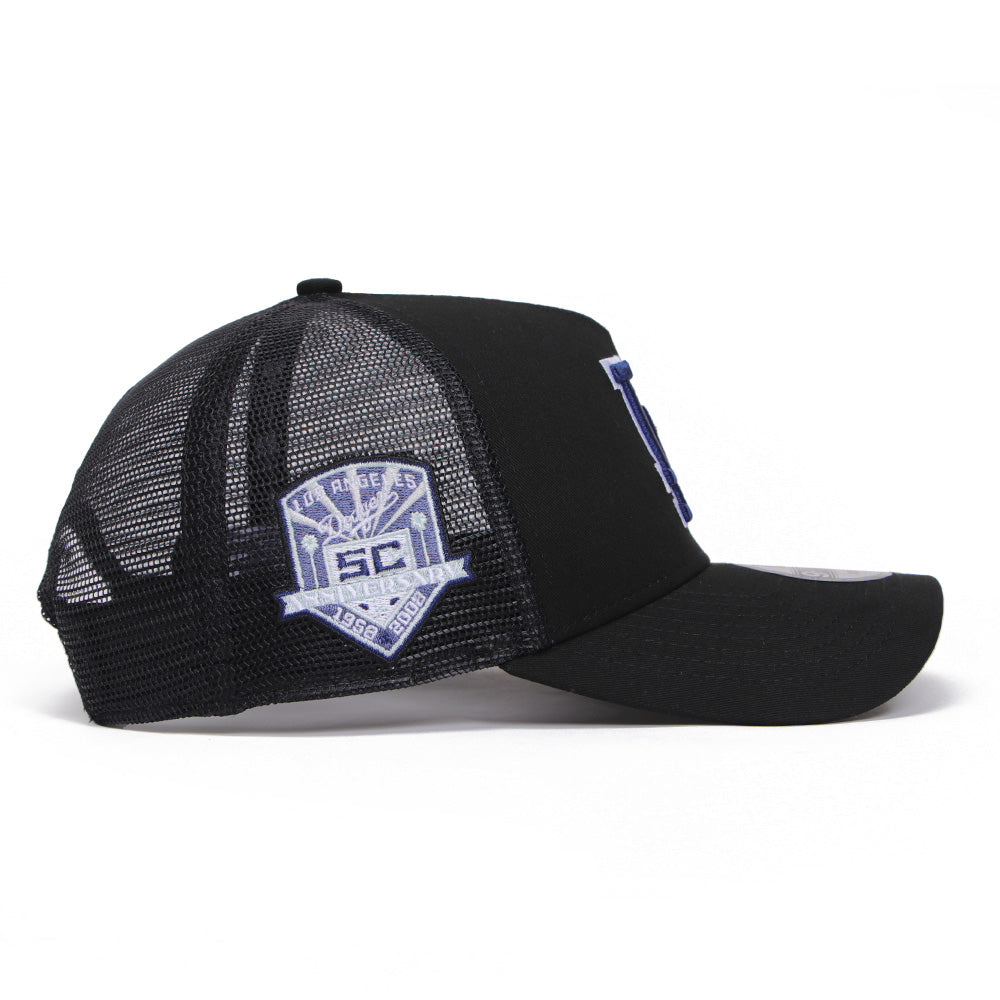 New Era Los Angeles Dodgers Side Patch Black 9FORTY A-Frame Adjustable Cap