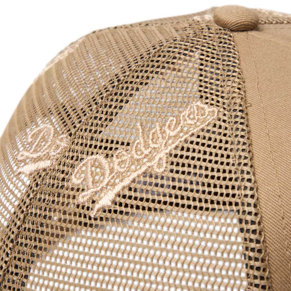 New Era Los Angeles Dodgers Embroidery Mesh Khaki 9FORTY A-Frame Trucker Snapback Cap