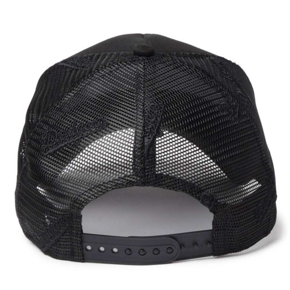 New Era Los Angeles Dodgers Embroidery Mesh Black 9FORTY A-Frame Trucker Snapback Cap