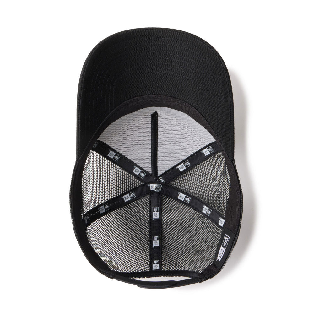 New Era Handwritten Logo White Black 9FORTY A-Frame Adjustable Cap