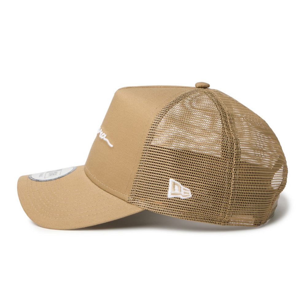 New Era Handwritten Logo Khaki 9FORTY A-Frame Adjustable Cap