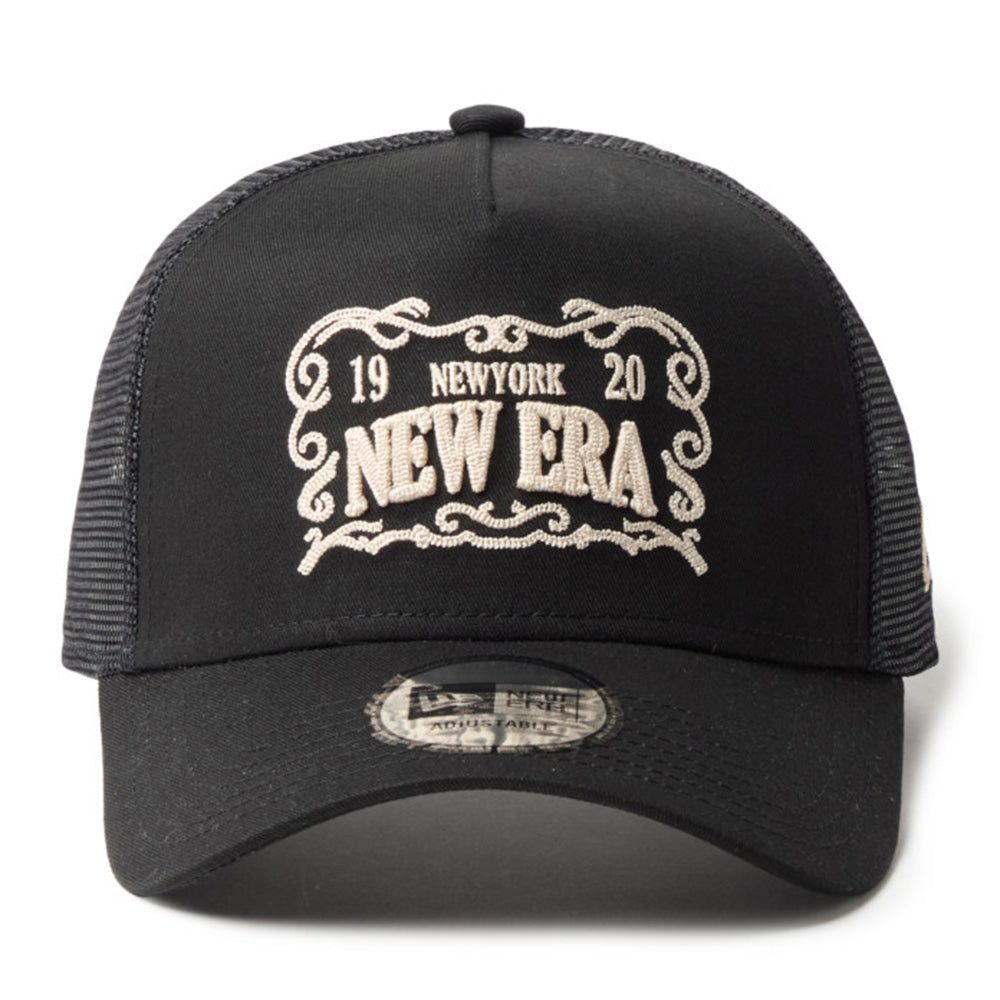 New Era NE Frame Logo Black 261 9FORTY A-Frame Adjustable Cap