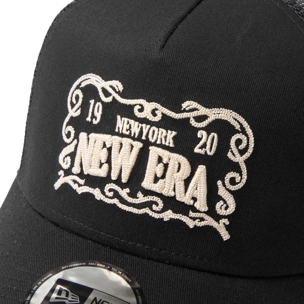 New Era NE Frame Logo Black 261 9FORTY A-Frame Adjustable Cap