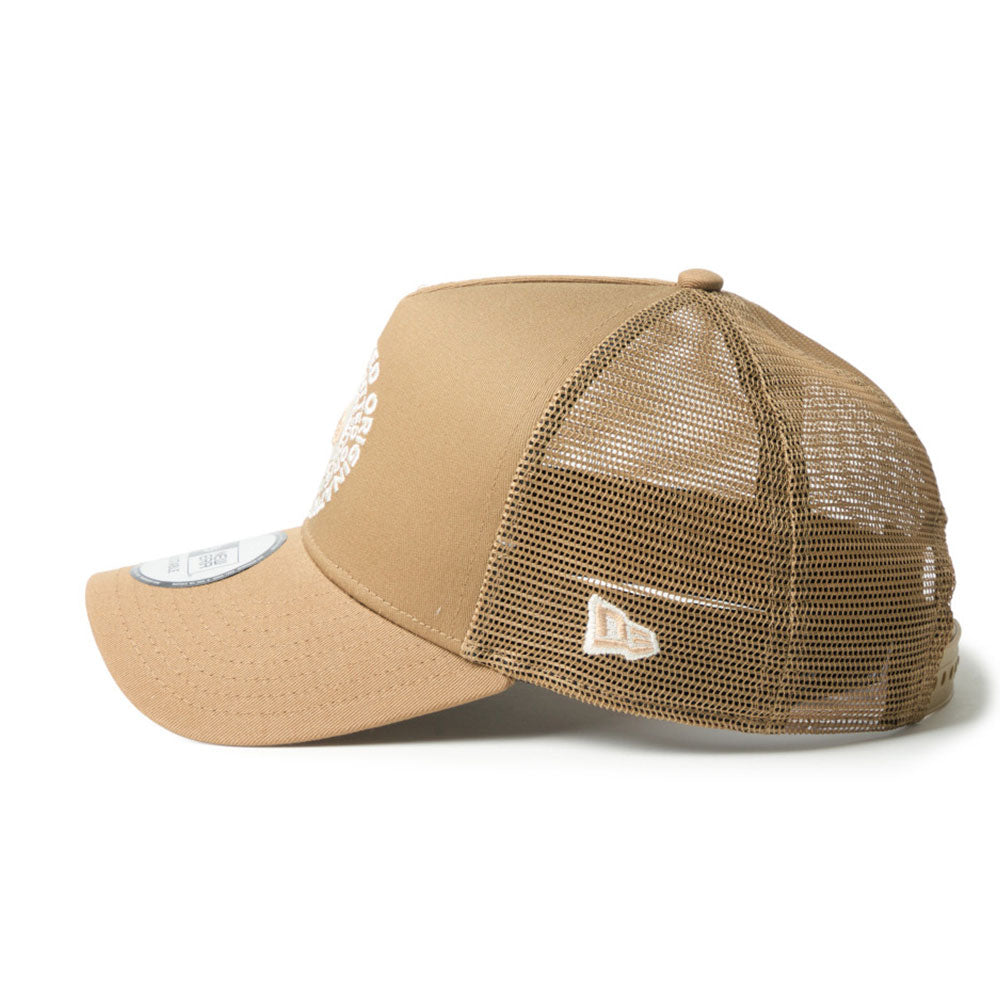 Circle Originators of the True Fitted White Khaki 9FORTY A-Frame Trucker Cap