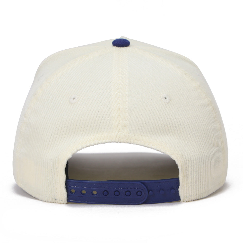 New Era Los Angeles Dodgers Summer Corduroy Chrome White Royal Blue 9FORTY A-Frame Snapback Cap