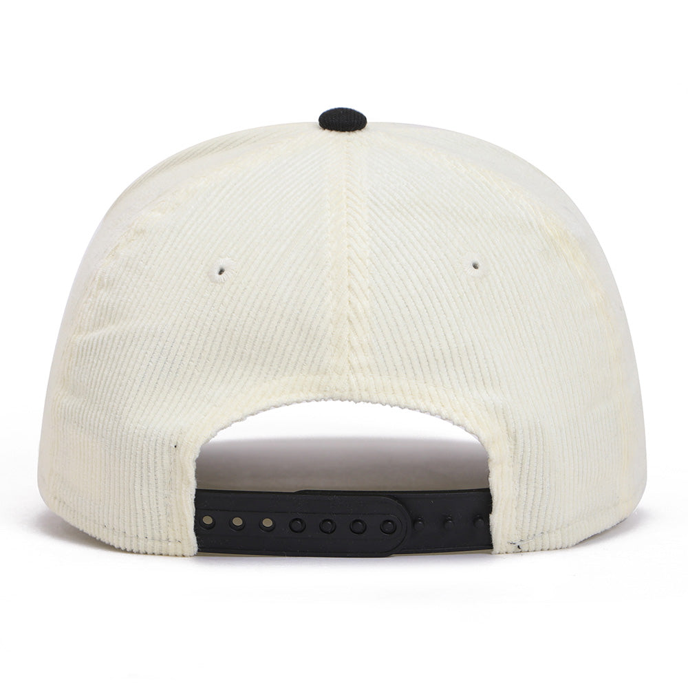 New Era Las Vegas Raiders Summer Corduroy Chrome Black 9FORTY A-Frame Snapback Cap