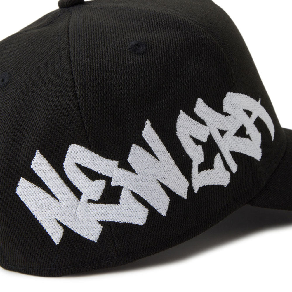 New Era Wordmark Tagging Essential Black 9FORTY A-Frame Adjustable Cap