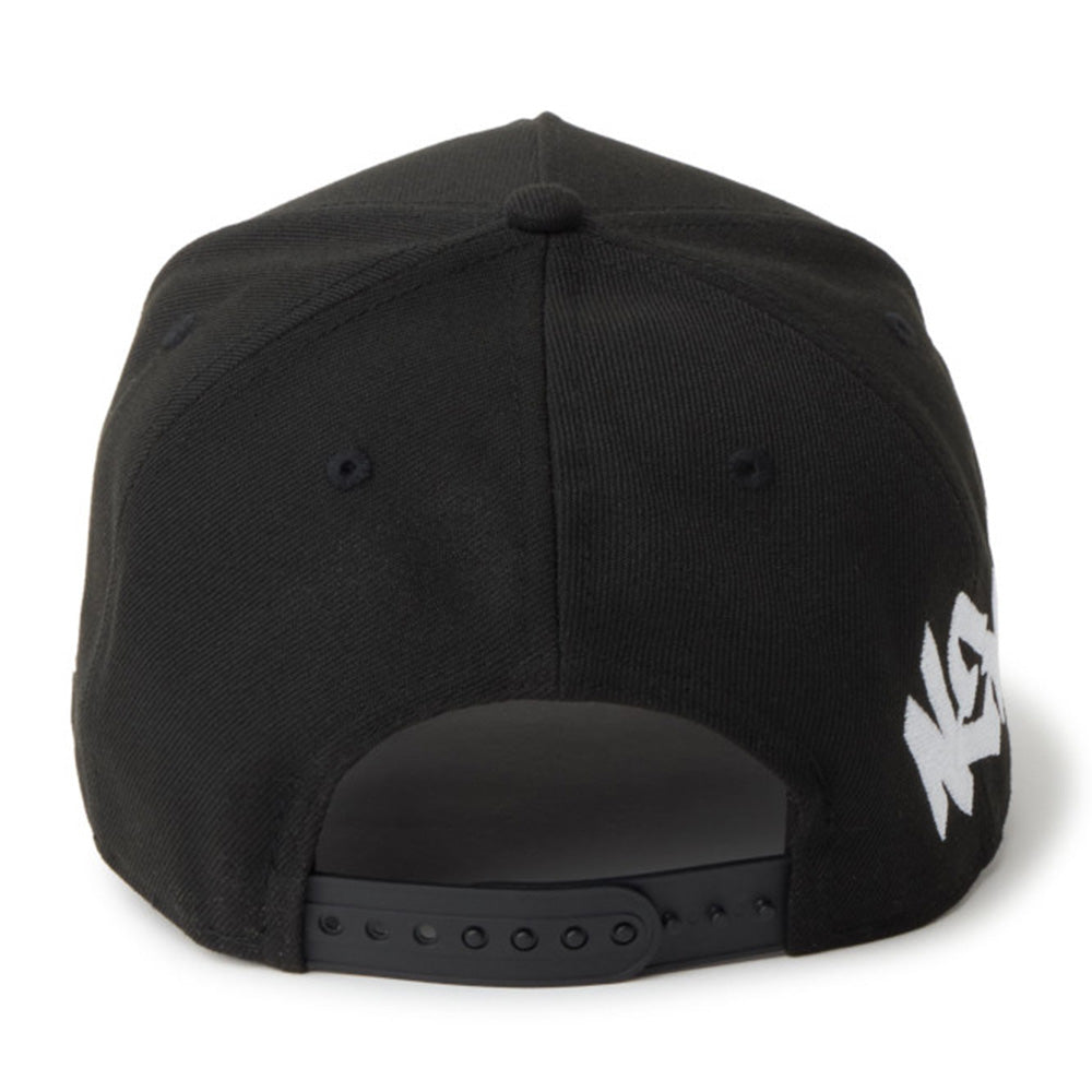 New Era Wordmark Tagging Essential Black 9FORTY A-Frame Adjustable Cap