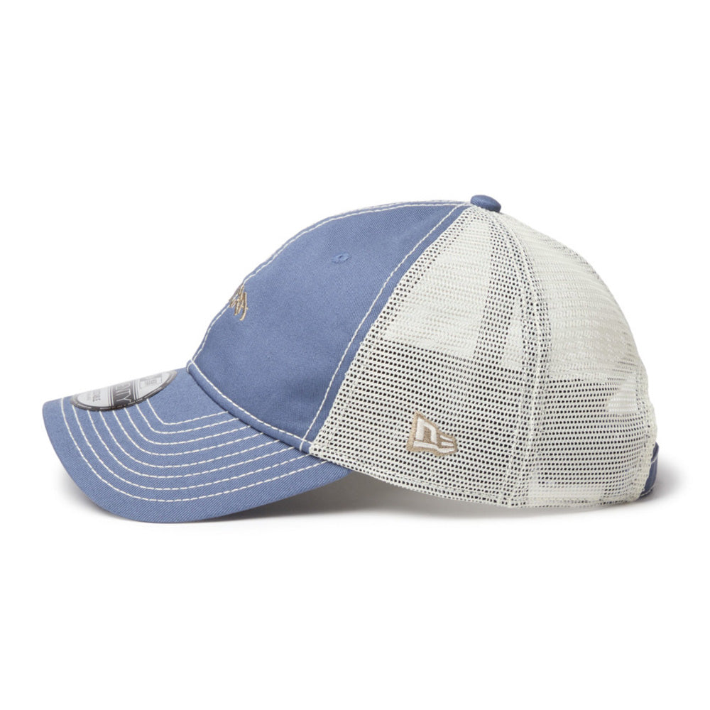 New Era Tagging Mini Logo Blue 9TWENTY Trucker Adjustable Cap