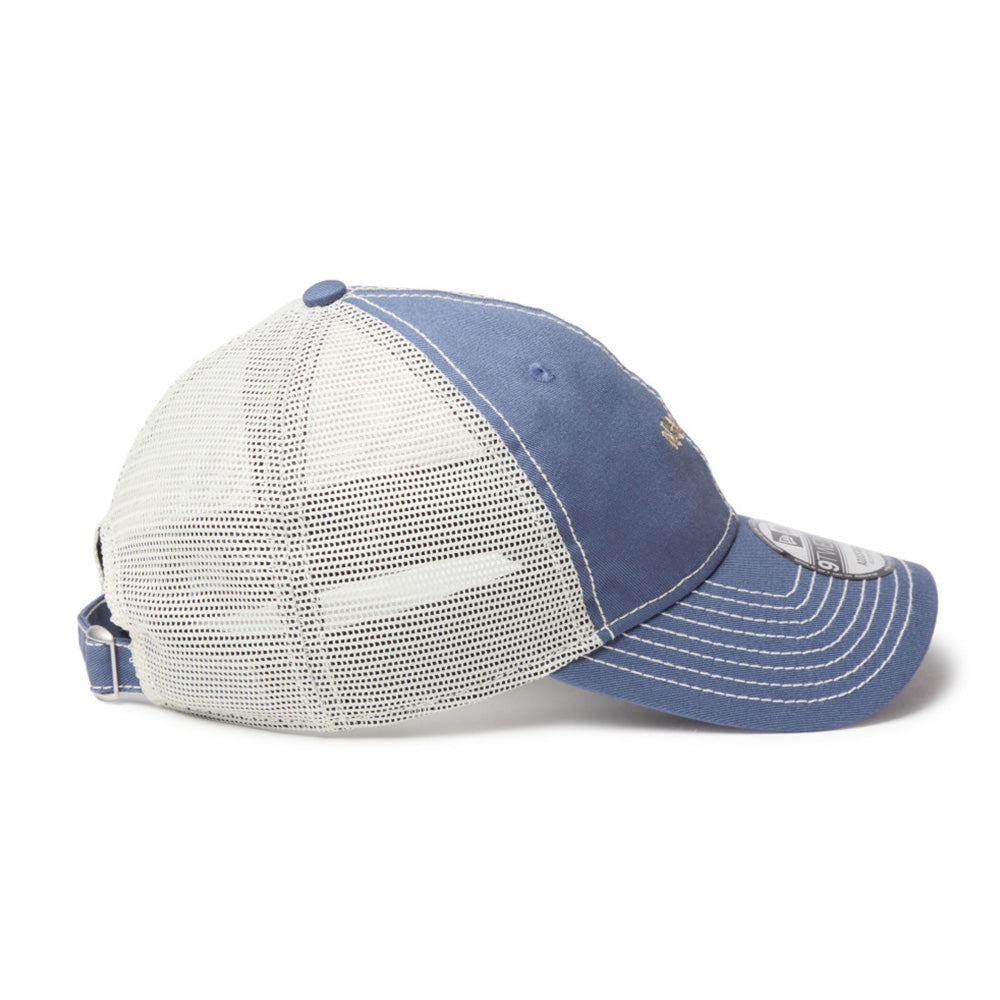 New Era Tagging Mini Logo Blue 9TWENTY Trucker Adjustable Cap