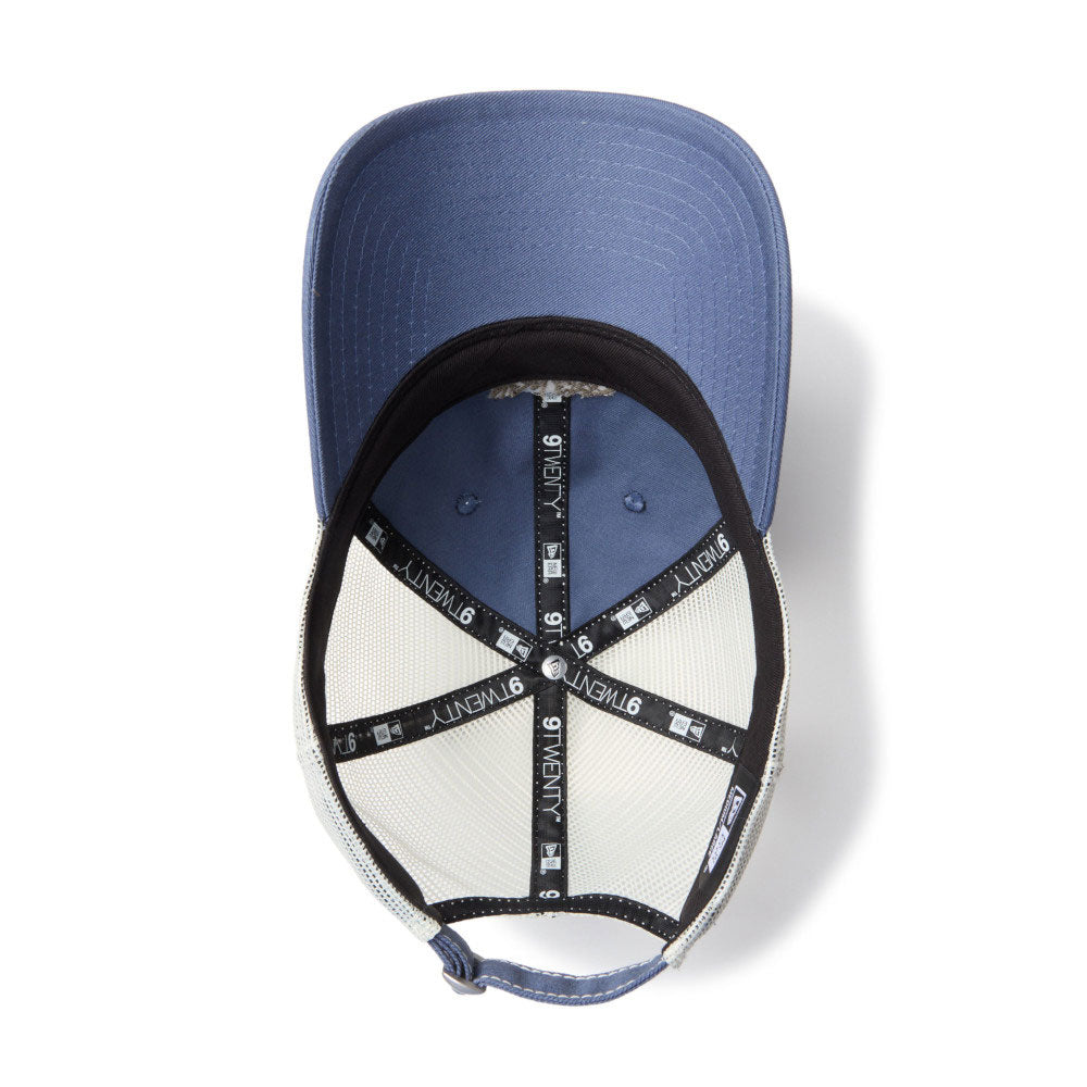 New Era Tagging Mini Logo Blue 9TWENTY Trucker Adjustable Cap