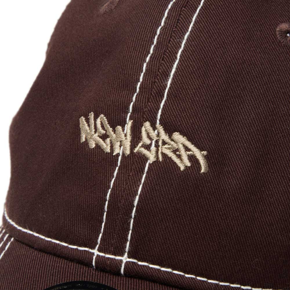 New Era Tagging Mini Logo Brown 9TWENTY Trucker Adjustable Cap