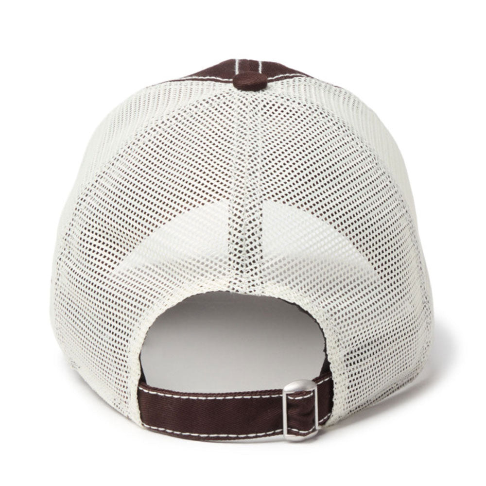New Era Tagging Mini Logo Brown 9TWENTY Trucker Adjustable Cap