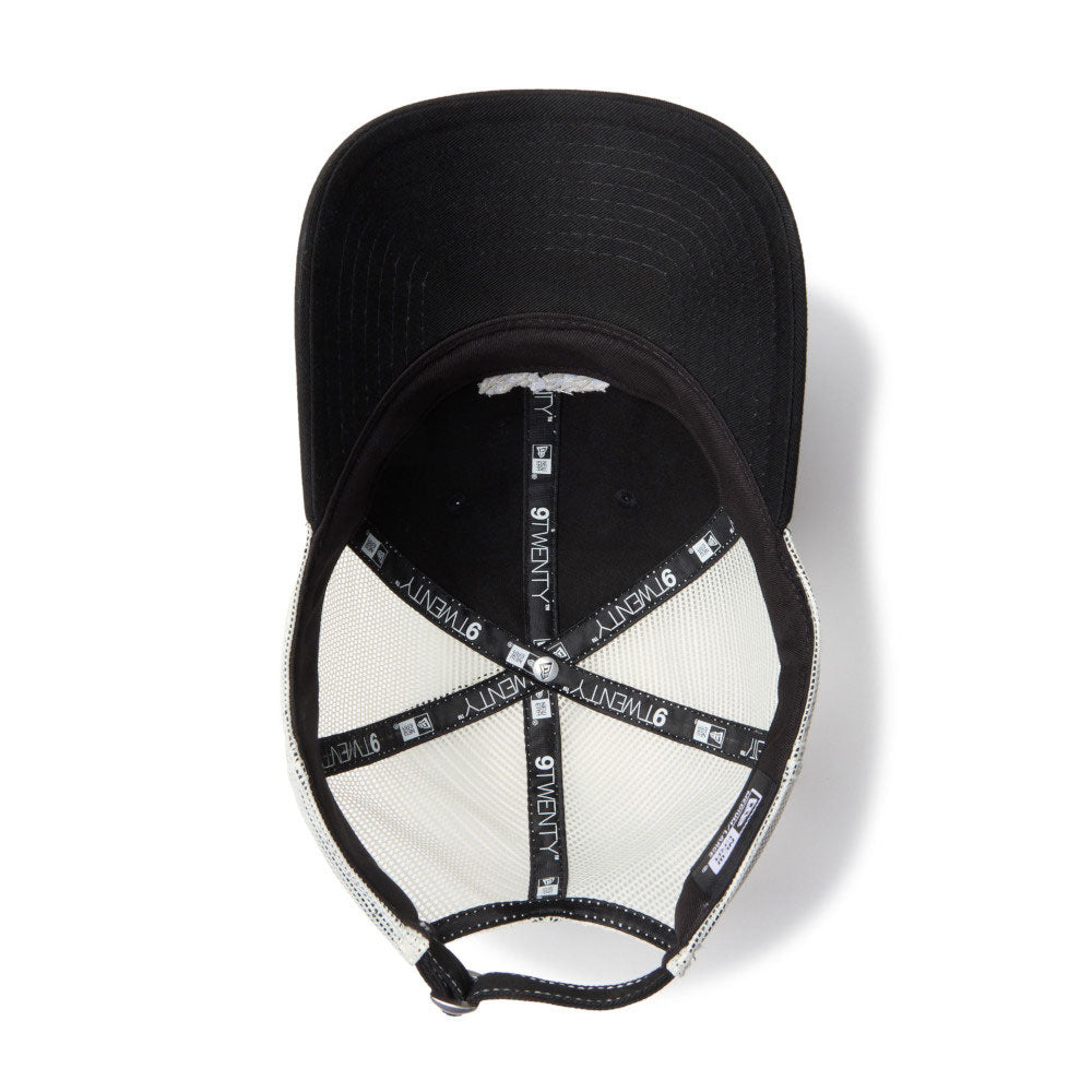 New Era Tagging Mini Logo Black 9TWENTY Trucker Adjustable Cap