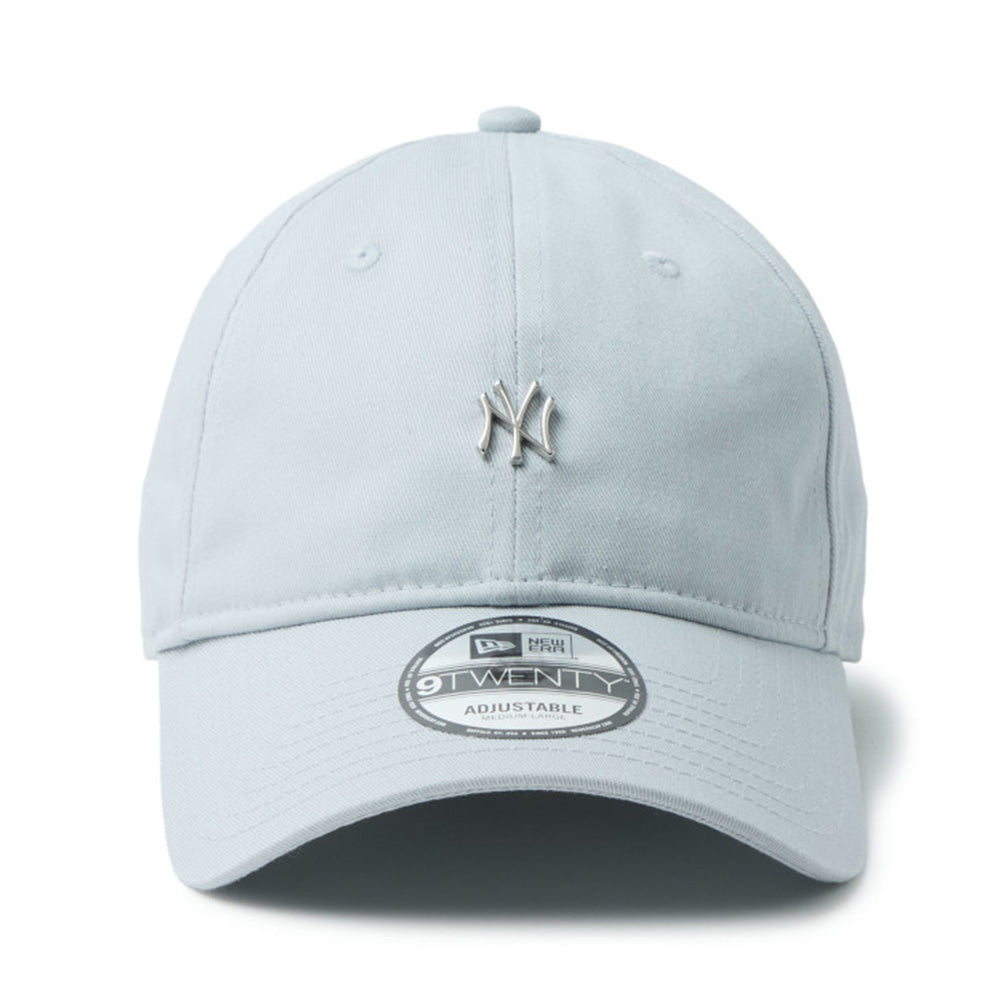 New Era New York Yankees Mini Metal Logo Grey 9TWENTY Adjustable Cap