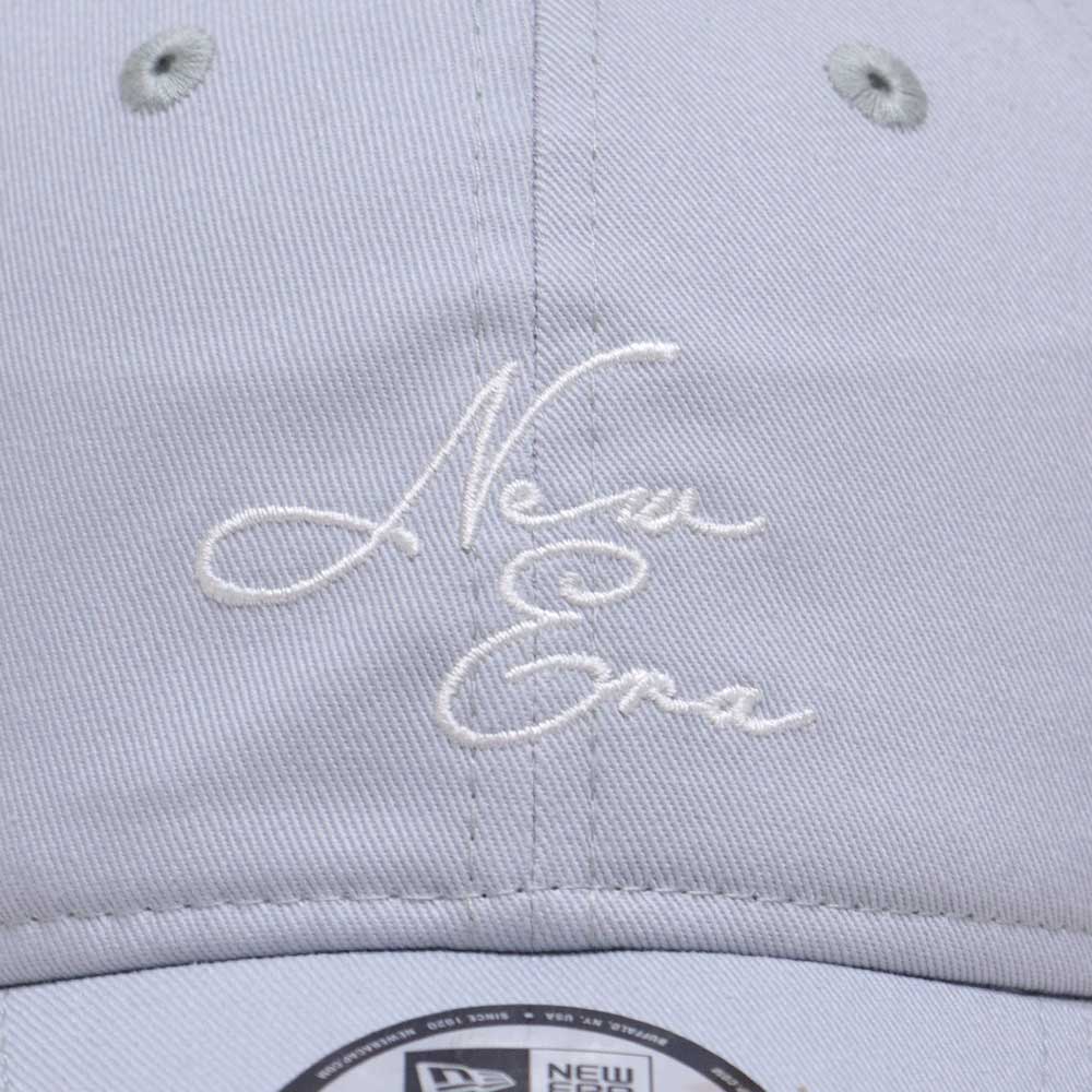 New Era Script Logo Spare Strap Grey 9TWENTY Adjustable Cap