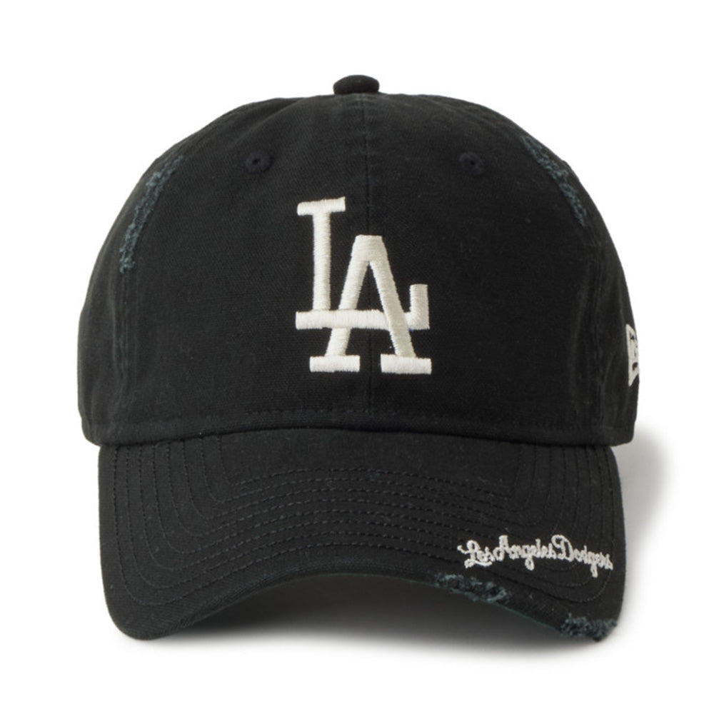 New Era Los Angeles Dodgers Visor Logo Black 9TWENTY Adjustable Cap