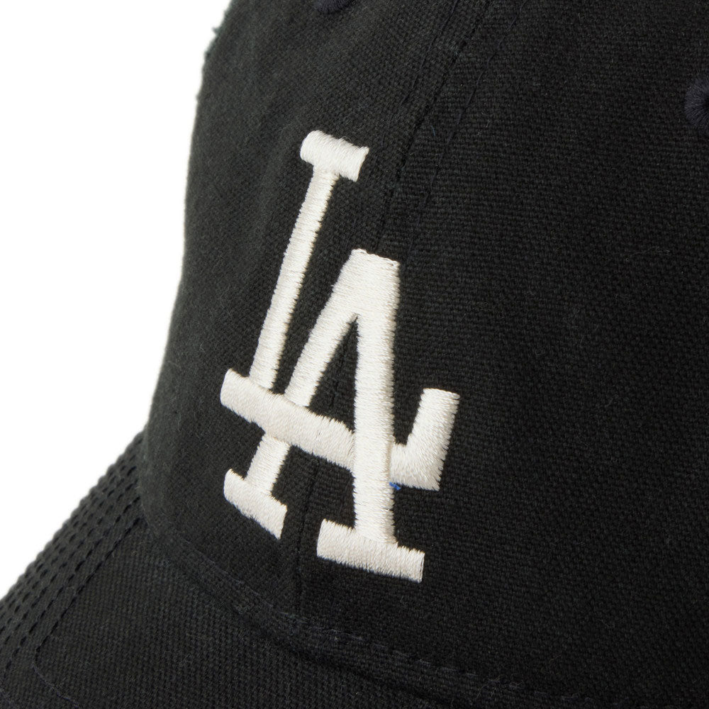 New Era Los Angeles Dodgers Visor Logo Black 9TWENTY Adjustable Cap