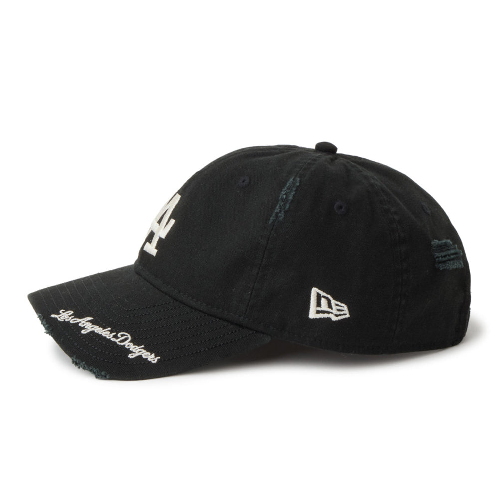 New Era Los Angeles Dodgers Visor Logo Black 9TWENTY Adjustable Cap
