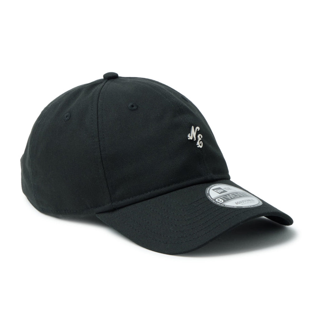 New Era Script Mini Metal Logo Black 9TWENTY Adjustable Cap
