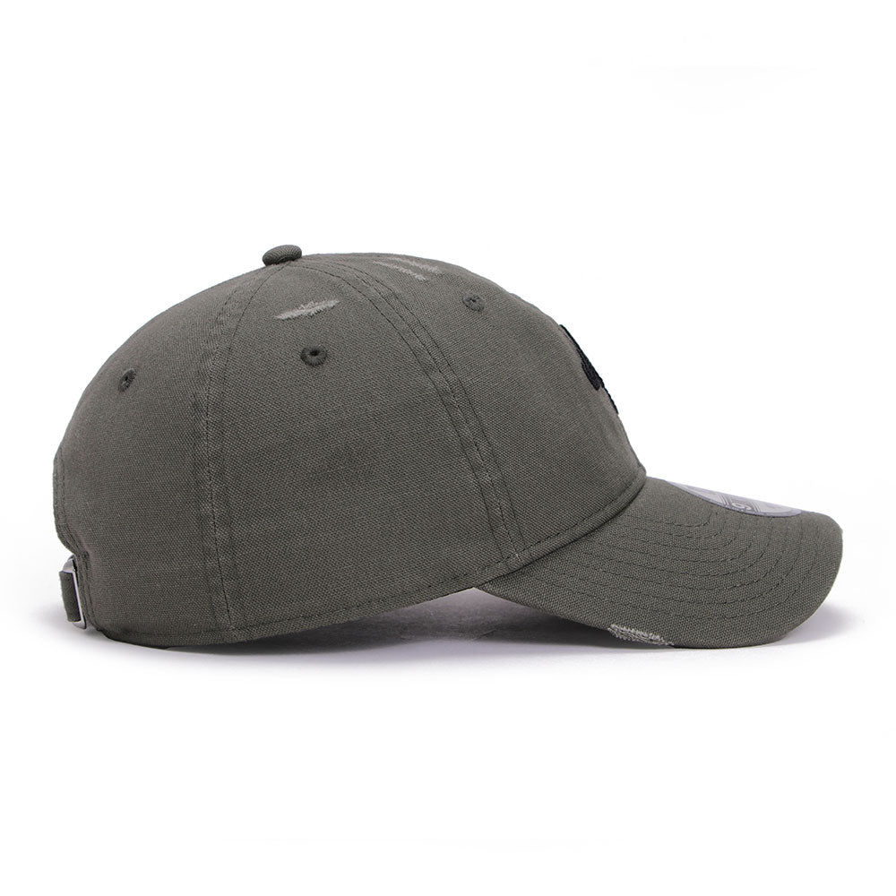 New Era NE Script Damaged Duck Dark Green 9TWENTY Adjustable Cap