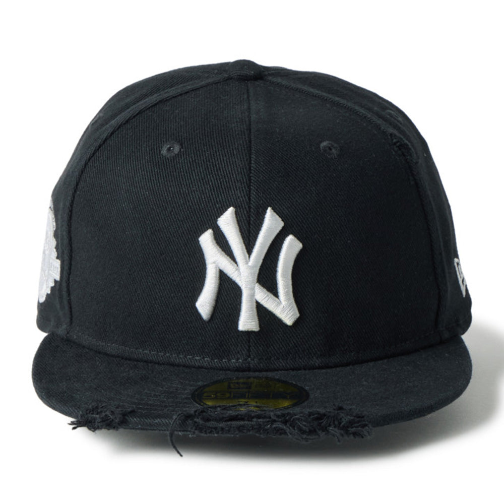 New Era New York Yankees Damaged Twill Black 59FIFTY Fitted Cap